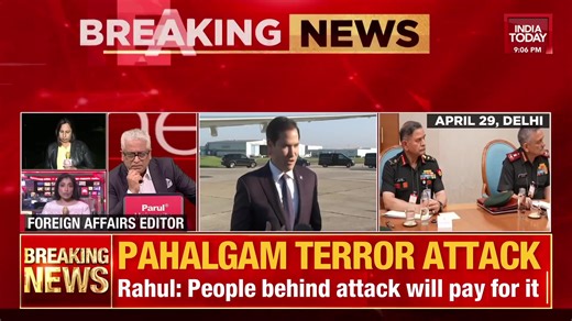 46K views · 424 reactions | PM Modi meets Army chief Jaishankar, NSA Doval also attend the meet US Secy of State Marco Rubio expected to call EAM Jaishankar, Pakistan's Dar about Pahalgam attack Kamaljit Sandhu and Geeta Mohan join us for more on this #India #Pakistan #NewsToday (Rajdeep Sardesai) | India Today | Facebook