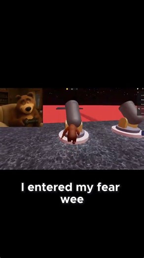 Bear Faces Its Fear and Wins! The Cutest Victory You’ll See Today! #bear #mashaandbear #roblox