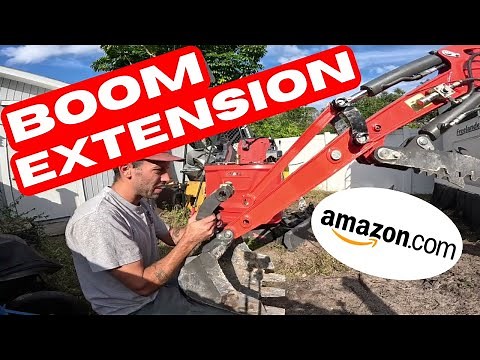 Mini Excavator Boom Extension Test (Amazon) | Dig Deeper Without a Bigger Machine