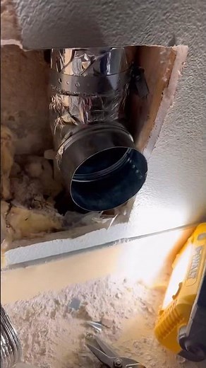 Installing Dryer Vent Line in Wall without Damaging Drywall- Watch to The End