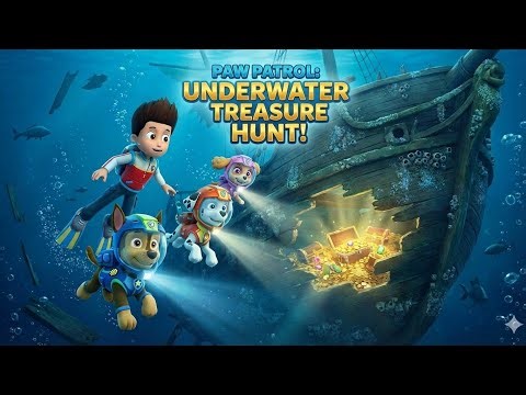 Paw Patrol Underwater Rescue 🚢🌊 Big Ship Crash & Treasure Adventure | Kids Action Story