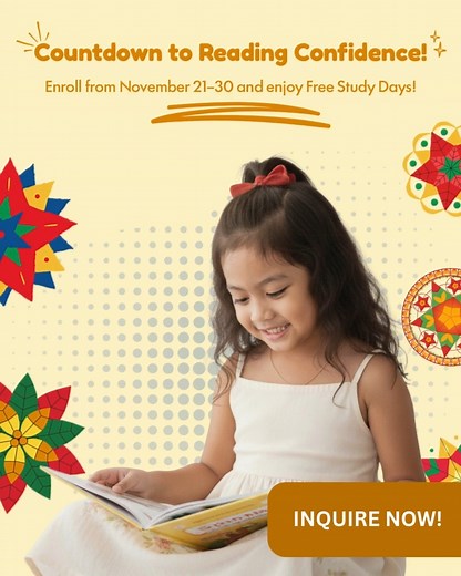 7.2K reactions · 763 shares | It’s the perfect season to read!  Keep your child’s reading momentum strong this holiday season! Enroll them in Kumon’s Reading Program and see their comprehension, vocabulary, and critical thinking skills flourish through daily practice. Sign up from November 21–30, 2025 for FREE Study Days! Message us or visit our website to learn more. https://kumonglobal.pulse.ly/u6zgv2hzsa #KumonFriendsPH #KumonPH | Kumon Philippines | Facebook
