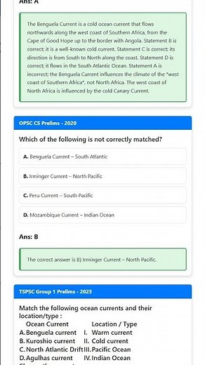 Classification of Ocean Currents e.g., warm/cold, surface/deep