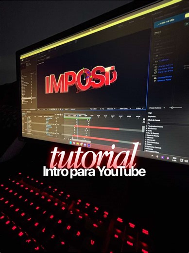 Tutorial paso a paso de textos 3D en After Effects