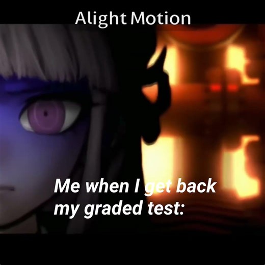 Me when I get back my graded test: #danganronpa #osc #test #school