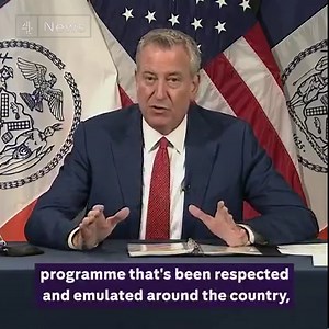 “This is the biggest crisis, not only of our time, of the history of New York City. We cannot let Covid back in the door again.” NYC Mayor Bill de Blasio announces that all workers in the city must be vaccinated starting from 27 December. | Channel 4 News