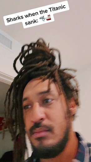 Sharks when the Titanic sank