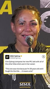 330K views · 2.5K reactions | Cris Cyborg compares her new PFL belt with all of the other titles she's won in her career | MMA Fighting | Facebook