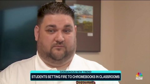 Viral TikTok trend appears to show students attempting to set laptops on fire