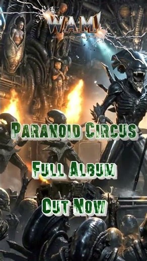 Full Industrial Metal album ⚡Paranoid Circus OUT NOW! Alien concert