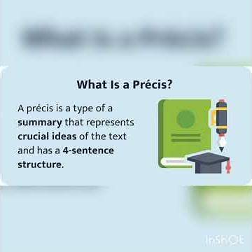What is Precis Writing? Watch Video to get to know about Precis writing. Subscribe to my channel🙂.
