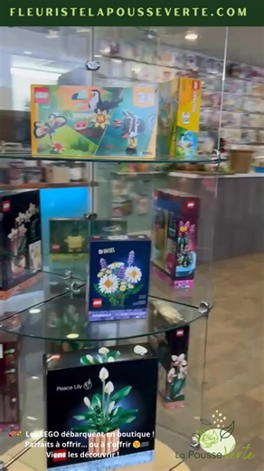 ✨ Nouveauté en boutique ✨ Les LEGO font maintenant partie de notre sélection 🧱🌸 Parfaits à offrir ou à s’offrir, ils apportent une touche originale, créative et décorative à la maison. Que ce soit pour un moment de détente, un cadeau spécial ou simplement pour le plaisir, vous allez les adorer 💛 Disponibles dès maintenant en boutique Fleuriste La Pousse Verte & Décora fleurs https://bit.ly/3h2RIsx | Fleuriste La Pousse Verte & Décora fleurs