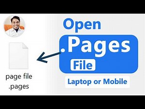 How to open pages file in laptop computer or mobile phone