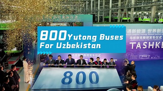 800 Yutong Buses Delivered to Uzbekistan