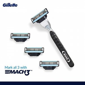 You are just one click away from experiencing the unparalleled superiority of Gillette Mach 3. Order it today from https://amzn.to/2Ciz3RI | Gillette India