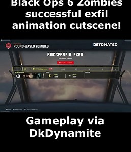 Black Ops 6 zombies exfil cutscene animation (COD BO6 zombies Liberty Falls gameplay) Call of Duty