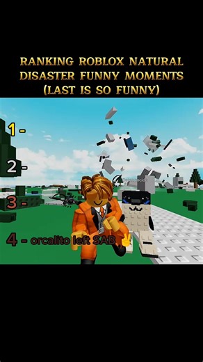 Roblox Natural Disaster FUNNY Moments Ranked 🤣