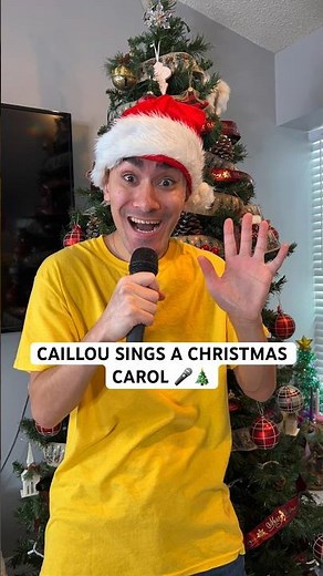 Caillou Sings A Christmas Carol 🎤🎄 #shorts