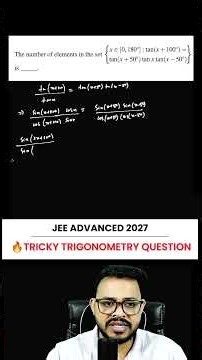 JEE Advanced 2027 Expected Tough Question 🔥 | Must Solve This Problem | JEE Advanced Maths