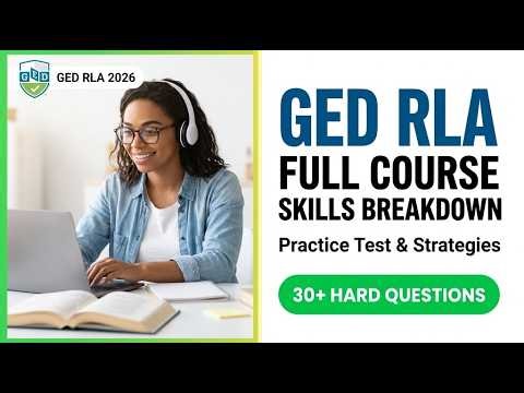 GED Reasoning Through Language Arts 2026 Skills Breakdown |Course General Educational Development