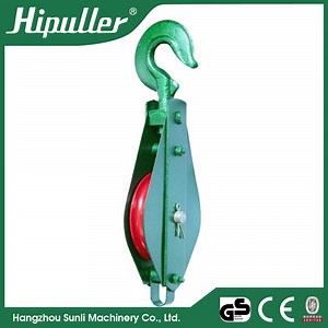 [Hot Item] Closed Type Single Sheave with Hook Wire Rope Pulley Block and Cable Snatch Block