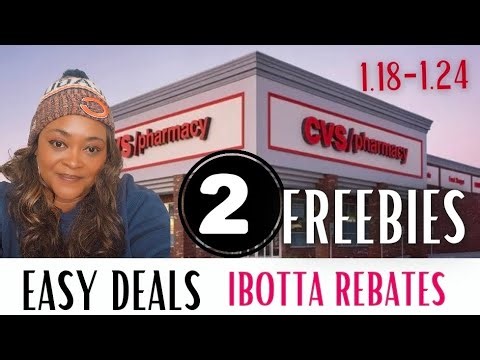 CVS DEALS THIS WEEK 1/18-1/24: TWO FREEBIES: EASY DEALS: IBOTTA REBATES