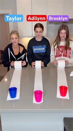 Water Cup Race Challenge. #familygames #familychallenges