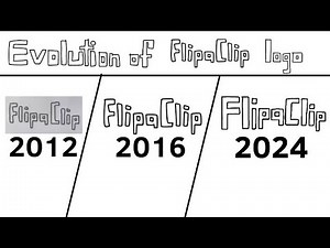 Evolution of flipaclip logo 2012-2024