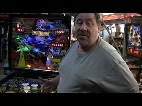 #131 Williams STELLAR WARS wide body Pinball Machine & some tips! TNT Amusements