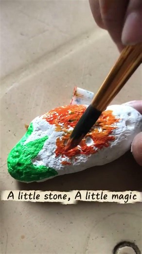Stone Painting#aesthetic#painting#art#daydreamdiaries#artist#stone#artshorts