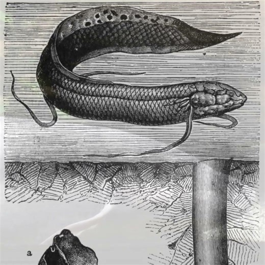 鱼儿离不开水？#非洲肺鱼#动物冷知识 #科普短视频