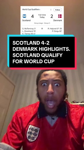Scotland 4-2 Denmark Match Highlights and World Cup Qualification