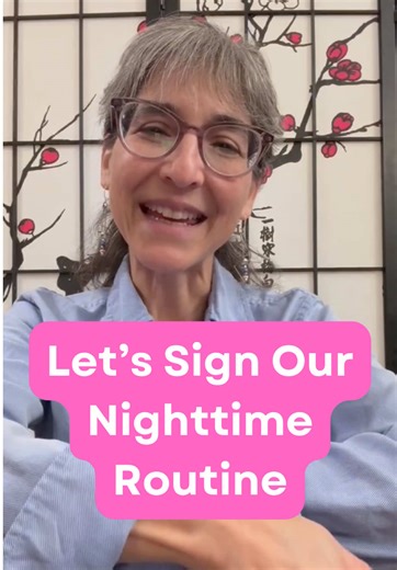 Bedtime doesn’t have to be rushed or confusing 🌙 Signing your nighttime routine can help little ones understand what’s coming next, and feel safe, calm, and connected. In this video, we’re practicing ASL signs for: 🎵 music 📖 book 👕 change 🤗 hugs (and more!) Perfect for babies, toddlers, and anyone learning ASL. Save this for your bedtime routine tonight 💛 #asl #learnsignlanguage #signlanguage #nighttime #routine
