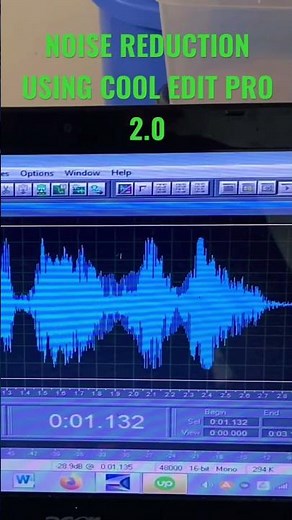 Applying Noise Reduction using Cool Edit Pro #shorts