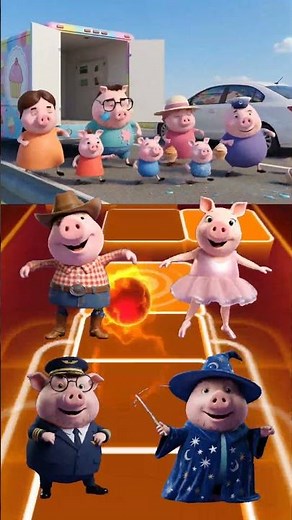 Peppa Pig 🐖 Transformation dance song Tiles hop edm COVER #peppapig #dametucosita #02