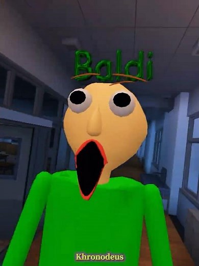 GOKU Saves Khronodeus From BALDI In Minecraft ☠️ #shorts