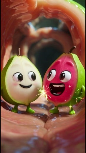 Pink vs White Guava: What’s the Difference? 🍐💖🤍 #cartoon #easynutrition #facts