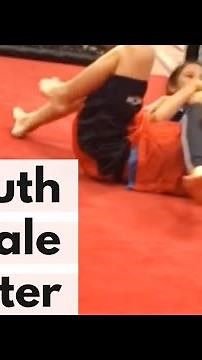 Girl Fighter vs Boy Fighter Grappling in the Cage