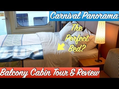 Carnival Panorama Balcony Cabin Tour & Review ( Cabin # 8274 )