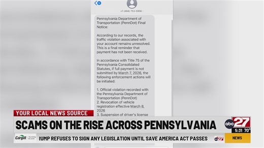 Scams on the rise across Pennsylvania