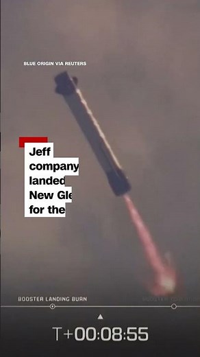 Blue Origin reusable booster lands, but satellite misses orbit