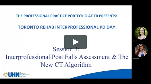 TR post falls assessment & CT head algorithm video