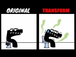 Alphabet lore | F goes to the toilet (Alphabet Transform)