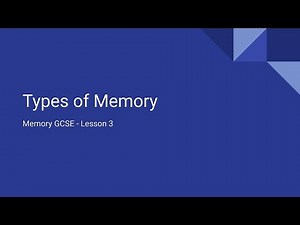 Types of memory
