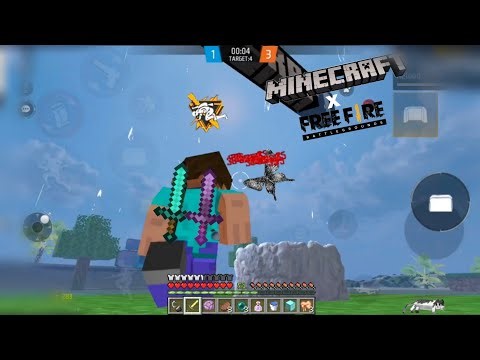 Free Fire x Minecraft 💀 | Free Fire Highlights 🇧🇷⛏️