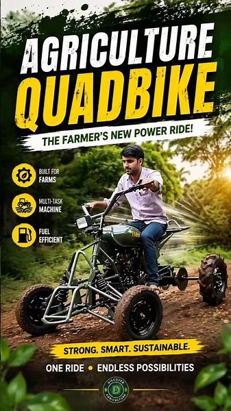 Amazing Agriculture Quadbike for Farmers 🔥