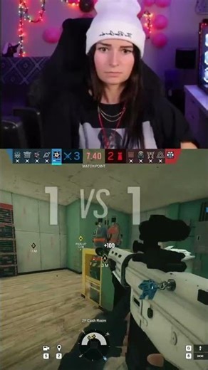 Did she clutch or get kicked? 🤔... #siege #TaylorRose #shorts