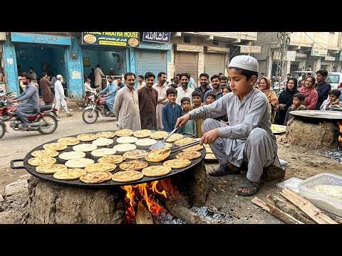 HARDWORKING STREET KID | 10 Year Old Boy Making Laccha Paratha | Street Food of Pakistan