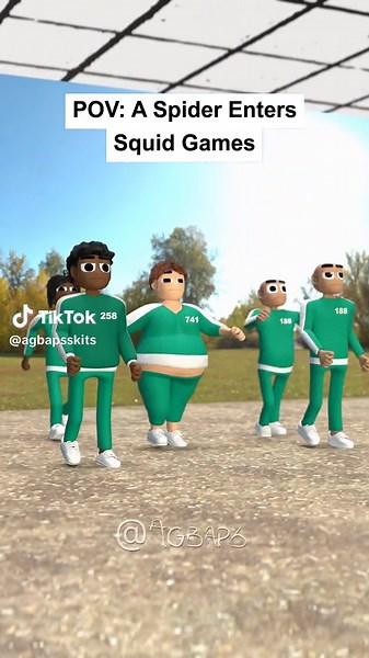 Giant Spider Animation Meets Squid Games