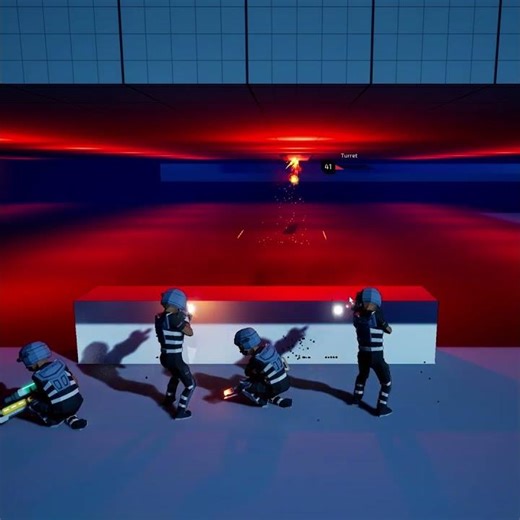 Advanced Cover System in Action : Turret Destruction Gameplay #indie #gaming #alien